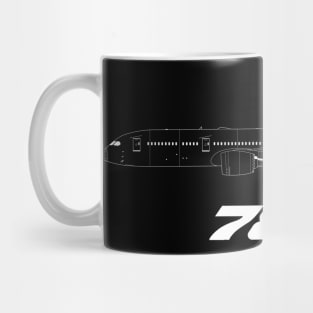 787-9 Line Drawing Mug